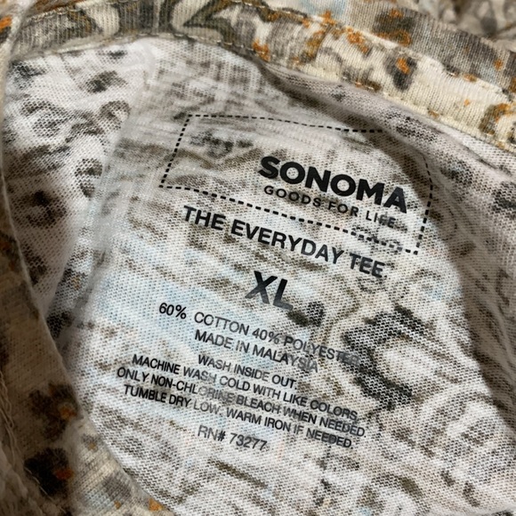 Sonoma Knit Top Blouse Cream Brown XL🌀 - Picture 12 of 13